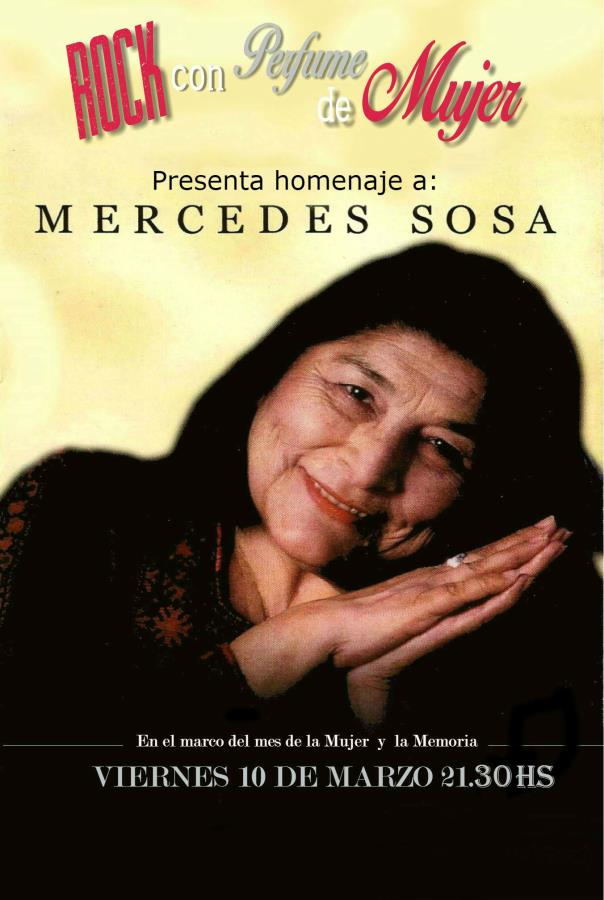 CANTORA, homenaje a Mercedes Sosa