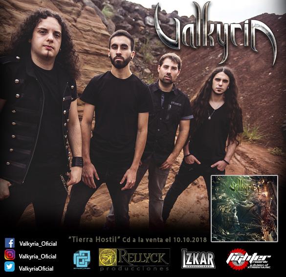 Valkyria anuncia el lanzamiento de su nuevo disco "Tierra Hostil" desde España