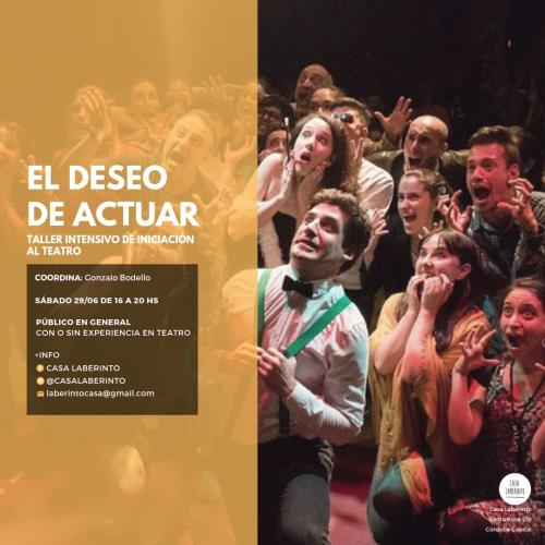 Taller intensivo de Iniciacion en Teatro