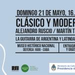 Concierto de guitarra de Alejandro Ruscio y Martín Trébol.