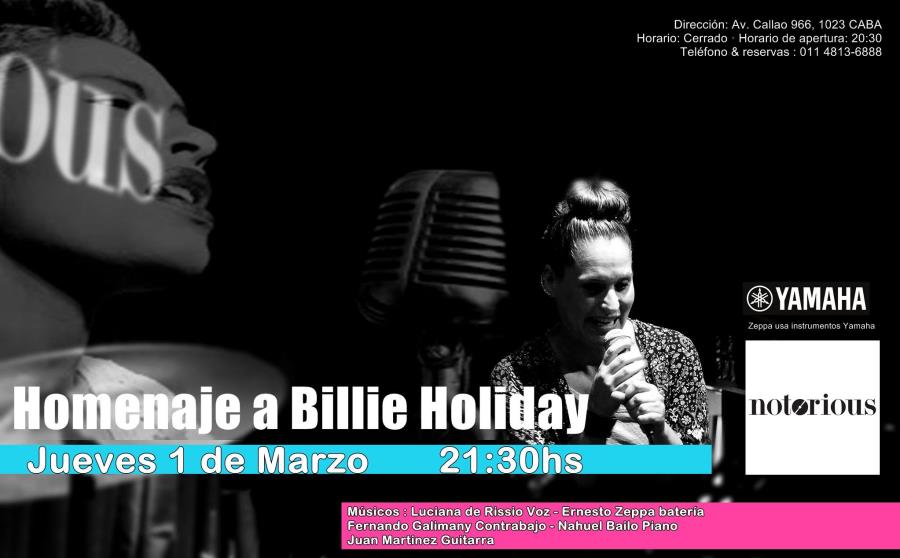 Homenaje a Billie Holiday 