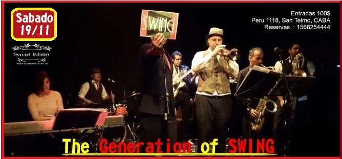 The Generation of SWING en "SAINT ELMO" el 19 de noviembre