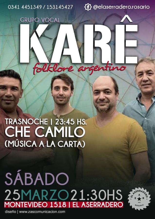 Cuarteto Karê vuelve a Rosario después de su gira por el NOA