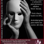 “Taller de Teatro para Jóvenes y Adultos” Nivel Inicial