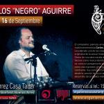 Carlos "Negro" Aguirre en El Gutierrez Casa Taller