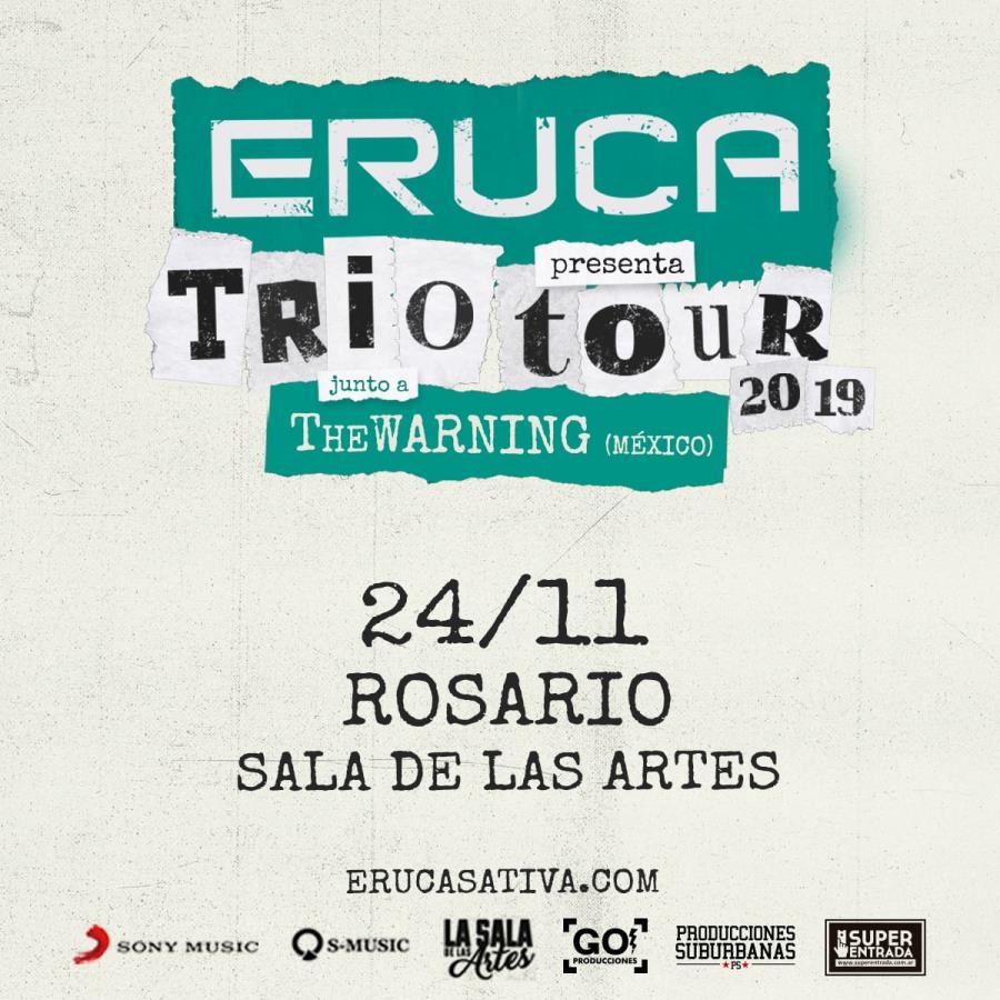 Eruca Sativa presenta Trío Tour en Rosario