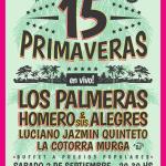 LOS PALMERAS en Rosario: 15 Primaveras de El Aserradero - Sábado 2 de septiembre