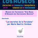 Disertación: "Los secretos de la Porcelana", por María Beatriz Cardoso