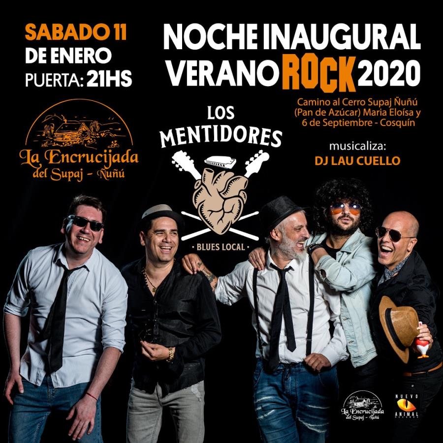 Inauguración "Temporada Rock 2020 en La Encrucijada" con "Los Mentidores" en vivo