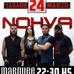 Nohva regresa con un show en Marqueé junto a Pájaro Negro