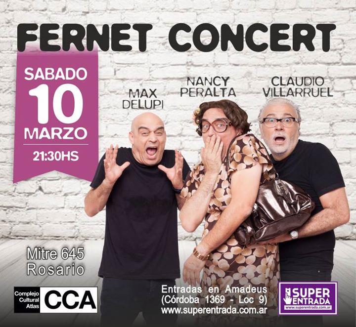 Fernet Concert. Max Delupi, Claudio Villaruel y Nancy en Rosario