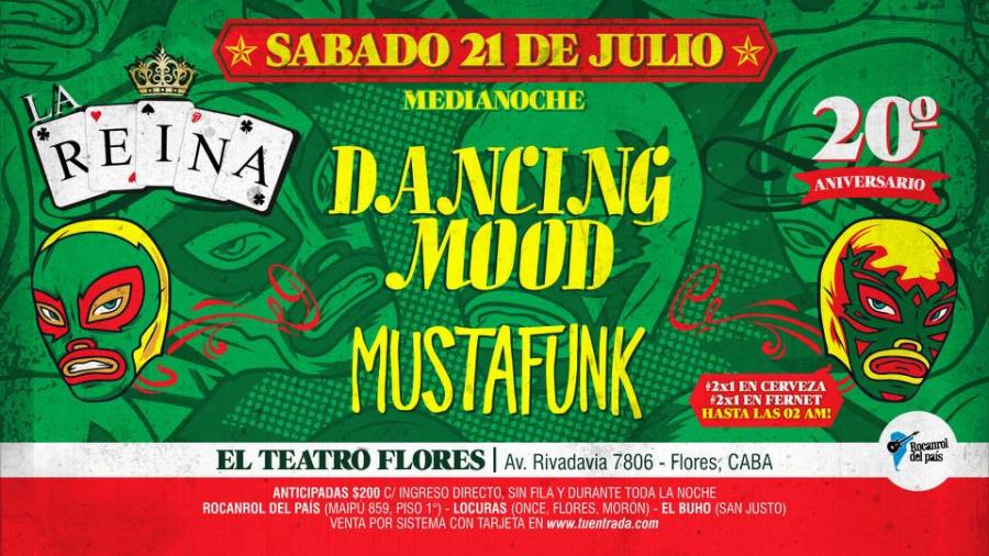 Sábado 21 de Julio | Dancing Mood + Mustafunk!