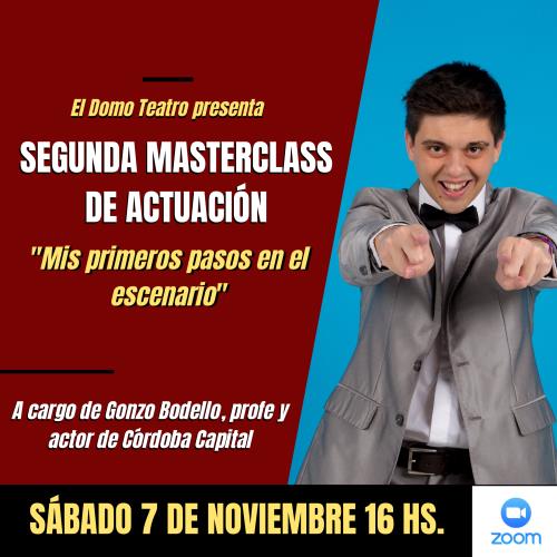 Masterclass de Teatro junto a El Domo Teatro