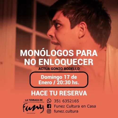 "Monólogos para no enloquecer" Cena Show en Funez Cultura
