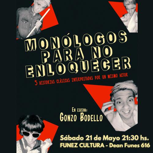 "Monólogos para no enloquecer" ¡ÚNICA FUNCIÓN!