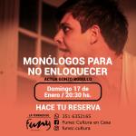 "Monólogos para no enloquecer" Cena Show en Funez Cultura