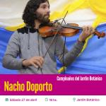 Violinista Nacho Doporto. Aniversario Jardín Botánico