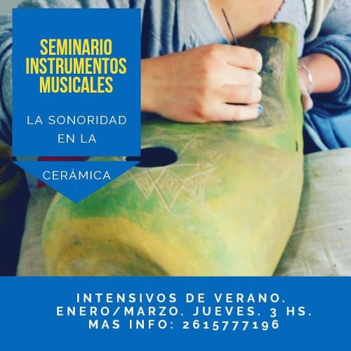 Seminario de  instrumentos musicales en cerámica 