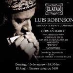 HOMENAJE A PAPPO EN EL ATAJO   CON LUIS ROBINSON Y GERMÁN MARCO