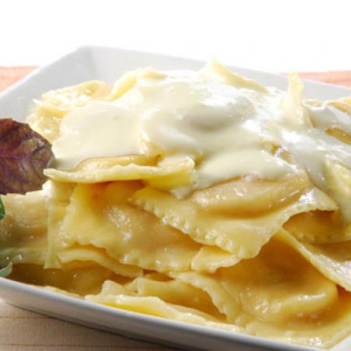 Ravioles a la crema