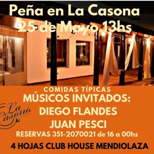 PEÑA EN LA CASONA CON DIEGO FLANDES Y JUAN PESCI
