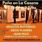  PEÑA EN LA CASONA CON DIEGO FLANDES Y JUAN PESCI 