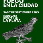 Fuego en la ciudad + J. & el humo negro en La Plata