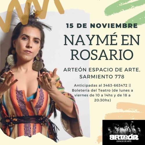 ¡Naymé presenta su nuevo disco “Intención” en Rosario!