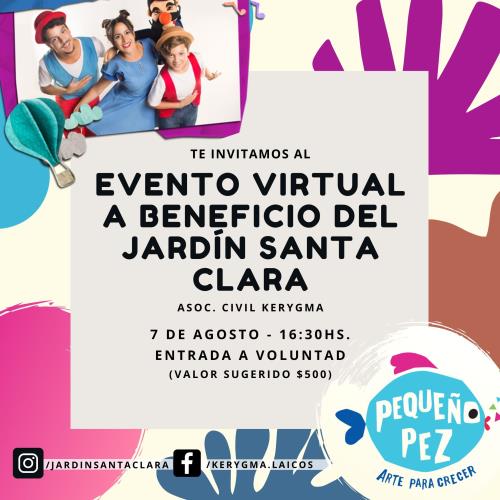 Evento Virtual a Beneficio del Jardín Santa Clara