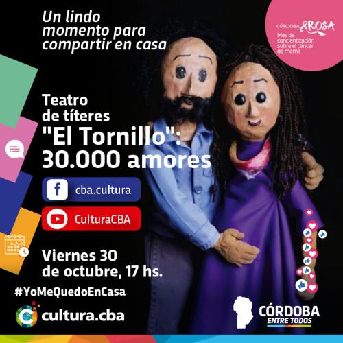 Teatro de títeres “El Tornillo”: 30.000 amores
