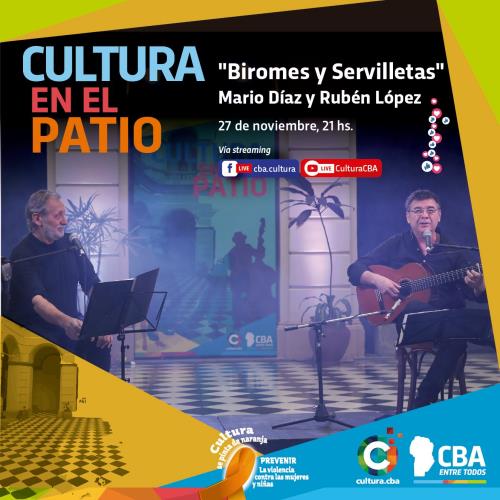 Cultura en el patio: Mario Díaz y Rubén López