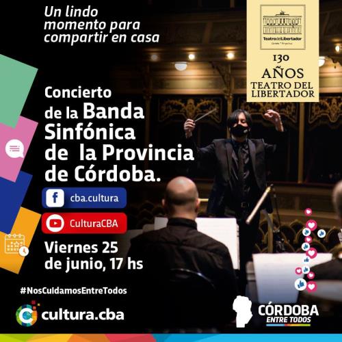 Concierto de la Banda Sinfónica de la Provincia de Córdoba.