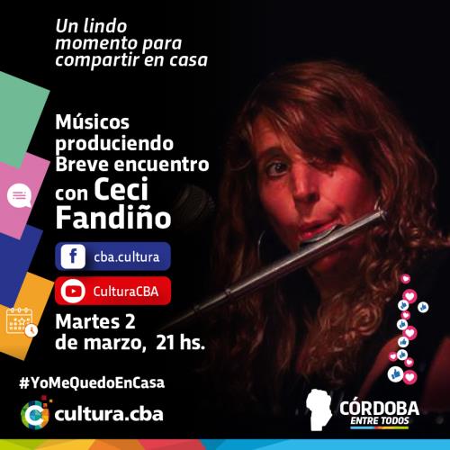 Músicos produciendo Breve encuentro con Ceci Fandiño