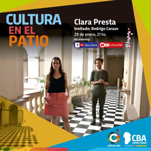 Cultura en el Patio: Clara Presta y Rodri Carazo