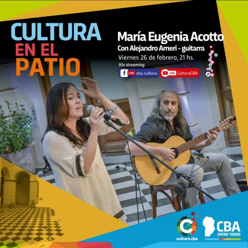 Cultura en el Patio: María Eugenia Acotto
