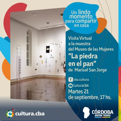 Recorrido virtual por la muestra La piedra en el pan de Marisol San Jorge