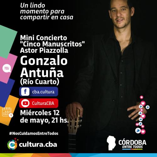 Mini concierto de Gonzalo Antuña