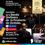 Concierto de la Banda Sinfónica de  la Provincia de Córdoba.