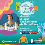 Cultura en vacaciones: Coqui Dutto, a jugar con canciones de María Elena (teatro)