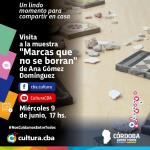 Visita a la muestra Marcas que no se borran de Ana Gómez Domínguez