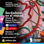 Bordadoras en el museo