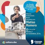 Músicos produciendo: breve encuentro con Matías Romero