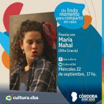Poesía con María Nahal (Alta Gracia)