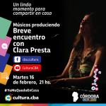 Músicos produciendo. Breve encuentro con Clara Presta