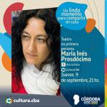 Teatro en primera persona: María Ines Prosdocimo