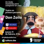 Teatro en primera persona: Don Zoilo