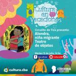 Cultura en vacaciones: Alondra, niña migrante (Teatro de objetos)
