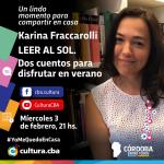 Karina Fraccarolli:  Leer al sol. Dos cuentos para disfrutar en verano