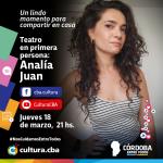 Teatro en primera persona: Analía Juan