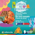 Cultura en vacaciones: En una canasta (Títeres de mesa)